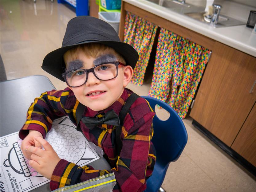 Students celebrate the 100th day of school